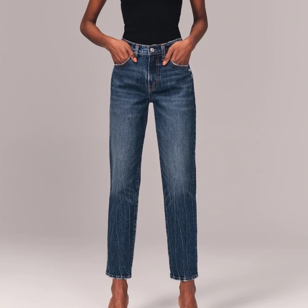 A&F Mid-Rise Boyfriend Jeans